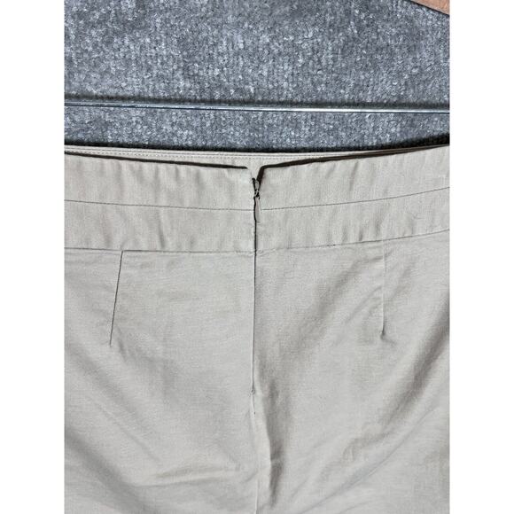 Banana Republic Straight Pencil Skirt Womens Size 2 Petite 2P Beige Pockets Vent - Picture 5 of 7